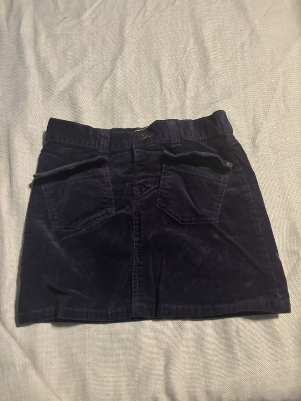Navy Corduroy Mini Skirt girls size 7